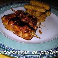 recette Brochettes de poulet au citron