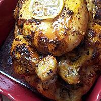 recette Poulet rôti à l'ail et au citron