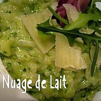 recette RISOTTO au PESTO de ROQUETTE