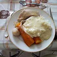 recette poule au pot et sauce ivoire