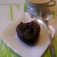 recette Fondant au chocolat et son coeur tendre au lait