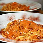 recette Spaghettoni crémeux all'Amatriciana