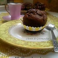 recette Muffins au chocolat & pépites de pralinoise