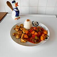 recette Poulet sucré salé aux épices.