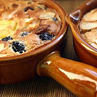 recette Mini clafoutis mures sauvages, ananas et amandes