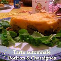 recette Tarte automnale potimarron & châtaignes