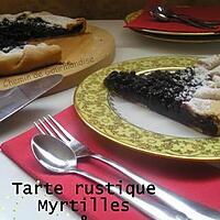 recette Tarte aux myrtilles & pain d'épices