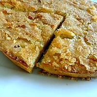 recette Tarte  pomme , crème vanille et crumble canelle