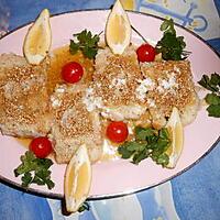 recette Pavé de cabillaud pané aux graines de sésame