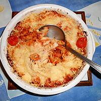 recette Gratin de cabillaud aux pennes