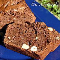 recette Cake au chocolat et noisettes