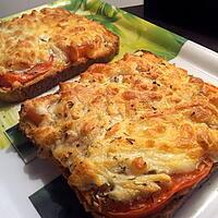 recette tartine facon pizza