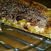 recette Quiche aux Poireaux et au Gingembre