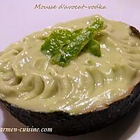 recette Mousses d'avocat-vodka