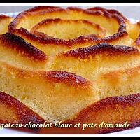 recette gateau chocolat blanc et pate d'amande