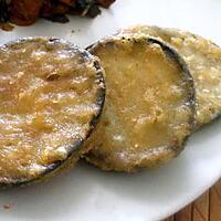 recette " Berengenas rebozadas...."( Aubergines...)... vite fait....