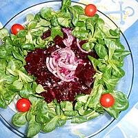recette Salade de mache et betteraves