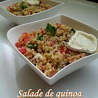recette Salade de quinoa saumon et chèvre