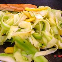 recette poelée croquante courgette et mangue