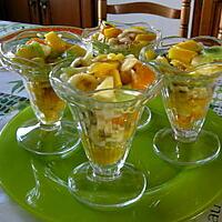 recette Coupes de fruits frais par ma petite fille