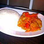 recette CABILLAUD A L'ANANAS SAUCE AIGRE DOUCE