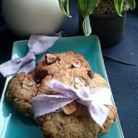 recette Cookies beurre de cacahuetes, pépites de chocolat, noisettes