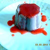 recette PANNA COTTA AU COULIS DE FRUITS ROUGE