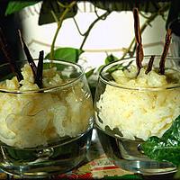 recette Riz au lait à la vanille et miel d'Oranger