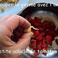 recette Faire germer les pois chiches et petite salade de tomates