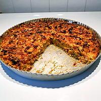 recette Quiche sans pâte, aux carottes, poireaux, bacon et muscade.