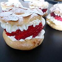 recette Choux chantilly et fraise