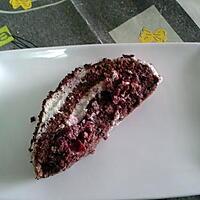 recette Gâteau roulé façon forêt noire.