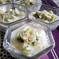 recette creme de vanille amande et kiwi