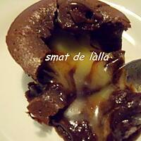 recette FONDANT AUX CHOCOLAT NOIR ET BLANC