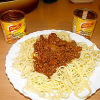 recette SPAGHETTIS A LA BOLOGNAISE