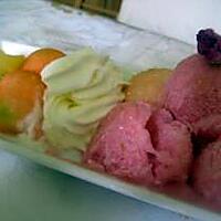 recette SORBET AUX LITCHIS ET A L'EAU DE ROSE