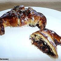 recette Petits croissants fourrés au chocolat & aux amandes